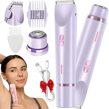Silky Splash Vamaro™ 2-in-1 Women's Shaver & Trimmer – Wet & Dry Bikini & Body Hair Remover