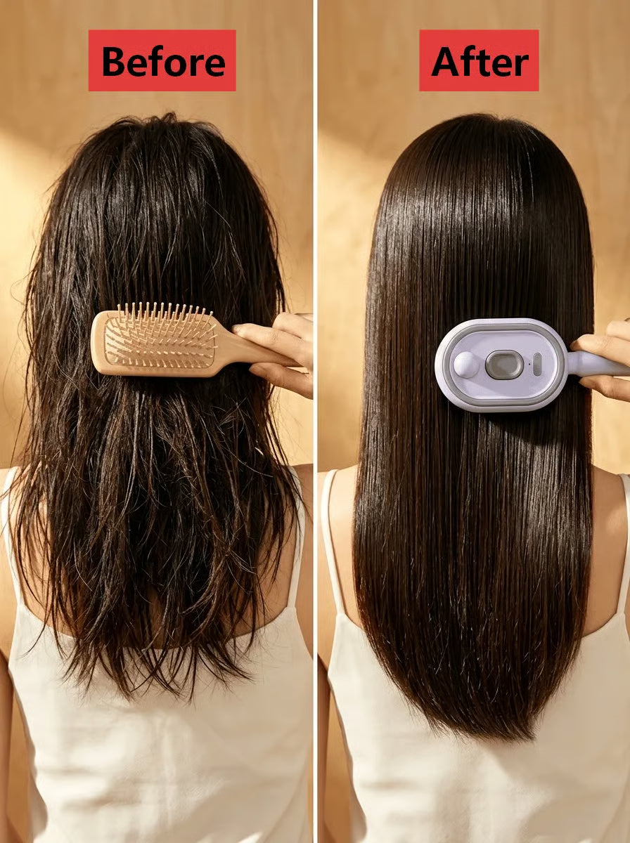 Steam Brush | Rechargeable Detangling Tool with Oil