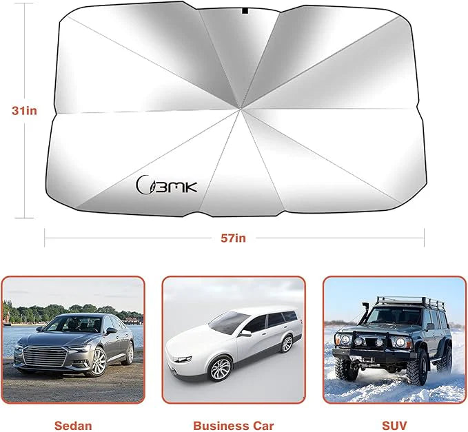 Car Windshield Sun Umbrella – Foldable UV Protection Sun Shade for Cars