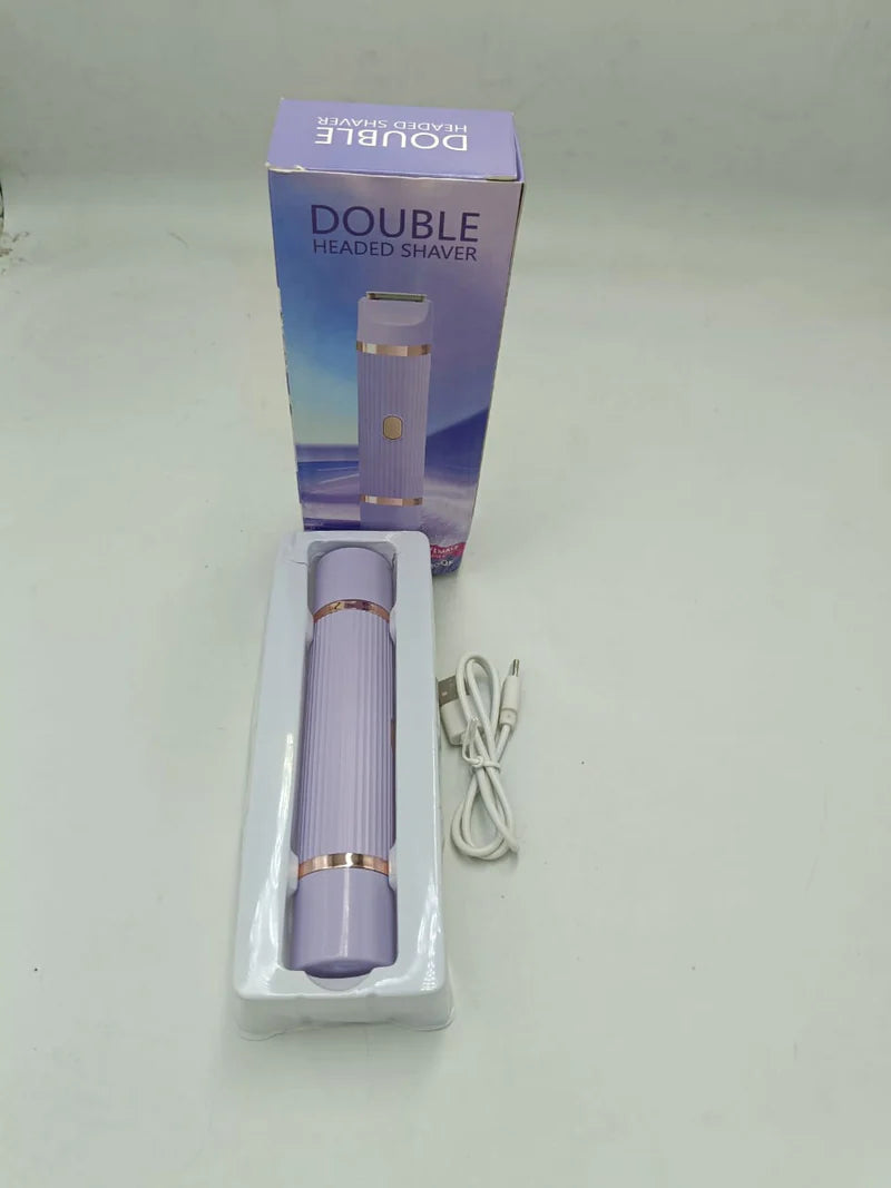 Women's Hair Remover | مزيل شعر نسائي بدون ألم | Double Head Electric Shaver