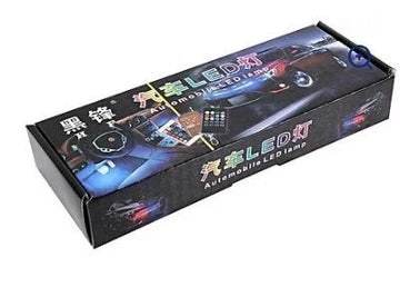 RGB Car Interior Neon Lights – 4-Piece USB Ambient LED Light Kit with Wireless Remote Control