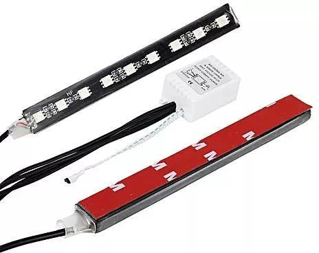 RGB Car Interior Neon Lights – 4-Piece USB Ambient LED Light Kit with Wireless Remote Control