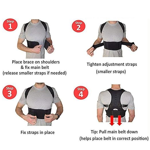 Shoulder Back Support Belt – Adjustable Posture Corrector for Back & Shoulder Support