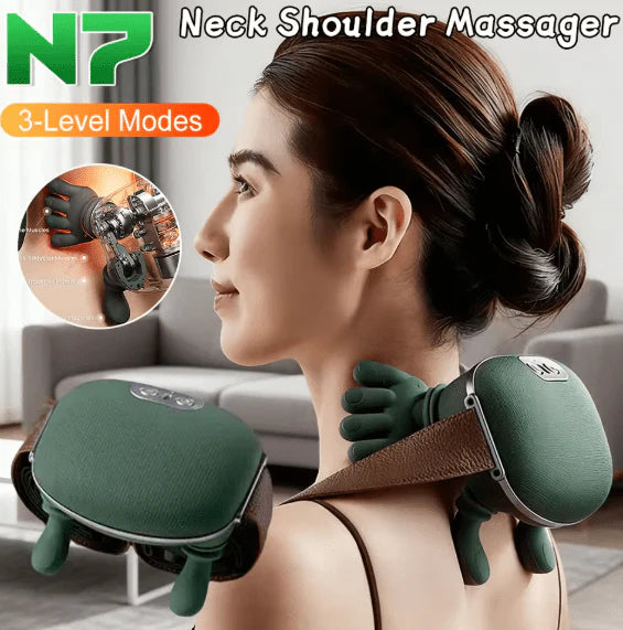 Shoulder & Neck Massager – Portable Electric Neck & Shoulder Kneading Massager for Muscle Relaxation