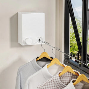 Telescopic Clothesline Drying Rope – Wall-Mounted Retractable Clothesline for Indoor & Outdoor Use