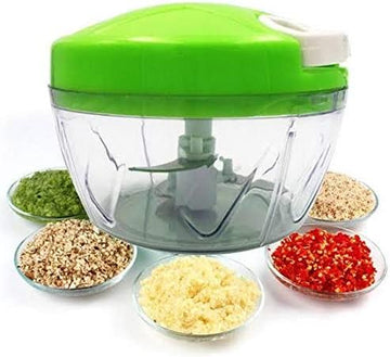 Manual Vegetable Slicer & Food Chopper – Multi-Purpose Hand Pull Vegetable Cutter for Fruits, Onions & Herbs
